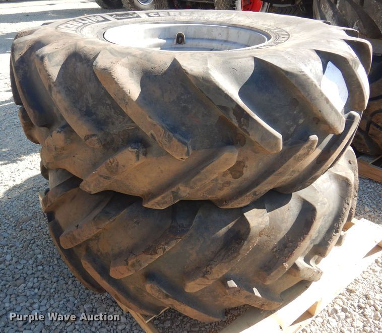 image for item LT9634 (2) Michelin 510/80R26 tires and wheels