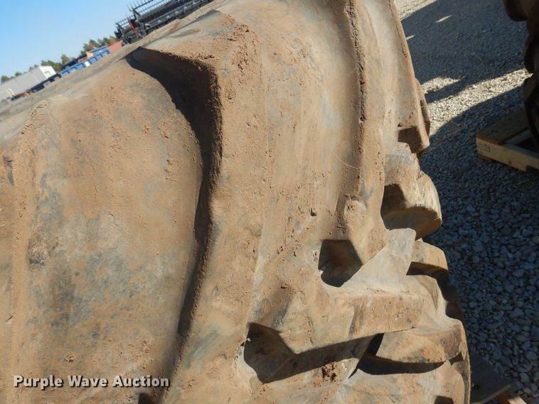 image for item LT9635 (2) Michelin 500/R70R24 tires and wheels