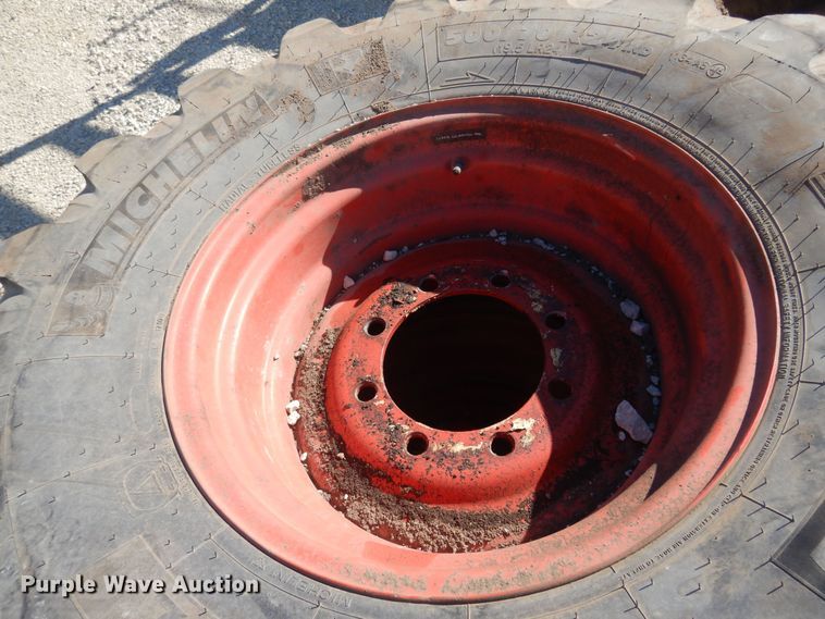 image for item LT9635 (2) Michelin 500/R70R24 tires and wheels