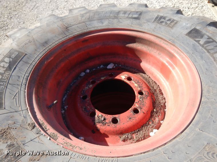 image for item LT9635 (2) Michelin 500/R70R24 tires and wheels