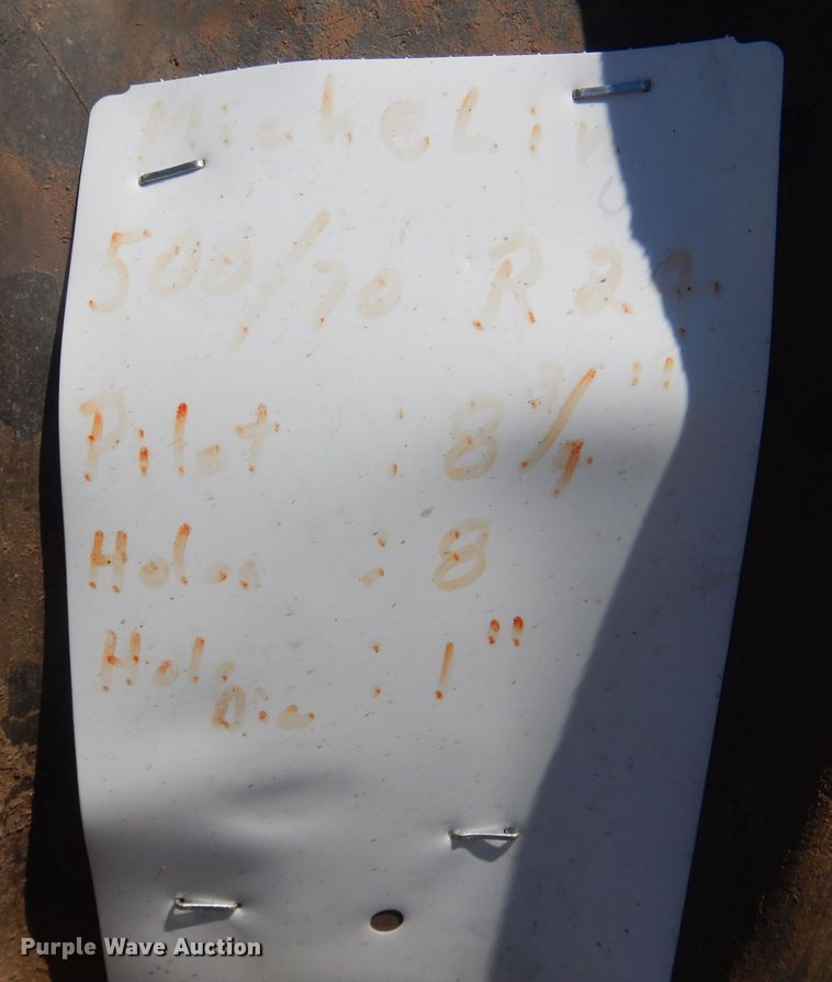 image for item LT9635 (2) Michelin 500/R70R24 tires and wheels