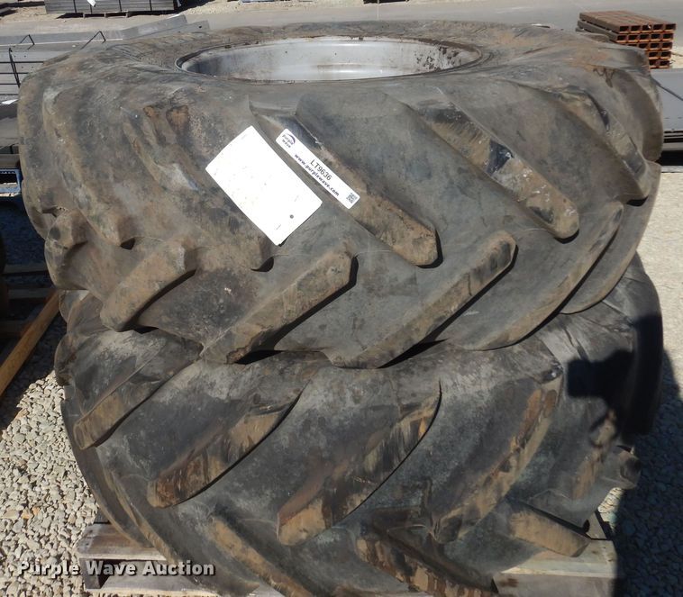 image for item LT9636 (2) Michelin 510/80R26 tires and wheels