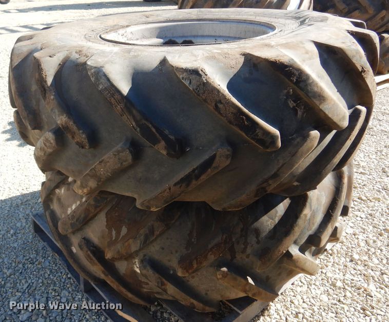 image for item LT9636 (2) Michelin 510/80R26 tires and wheels