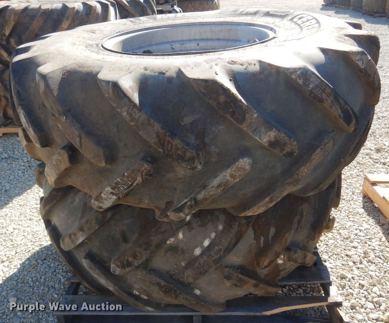 image for item LT9636 (2) Michelin 510/80R26 tires and wheels