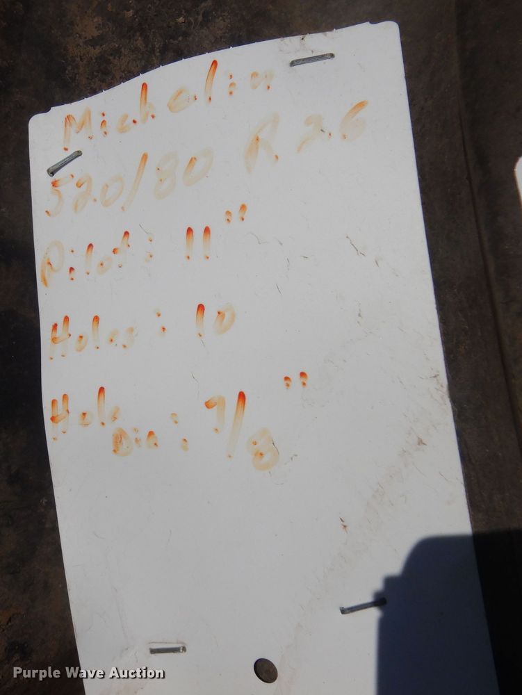 image for item LT9636 (2) Michelin 510/80R26 tires and wheels