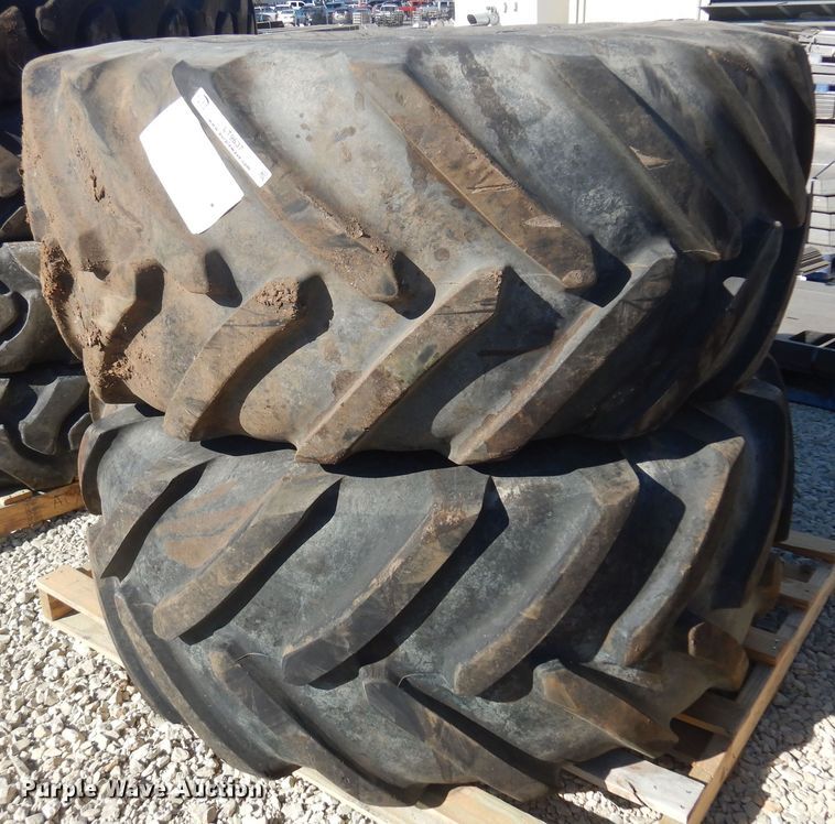 image for item LT9637 (2) Michelin 620/70R26 tires and wheels