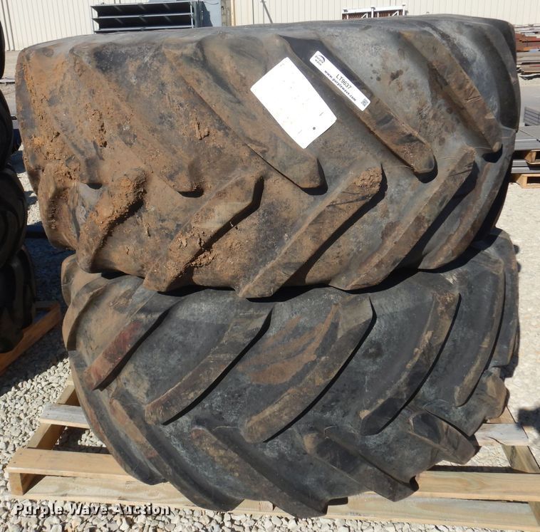 image for item LT9637 (2) Michelin 620/70R26 tires and wheels