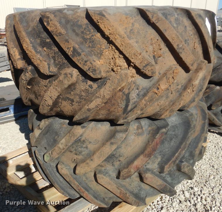 image for item LT9637 (2) Michelin 620/70R26 tires and wheels