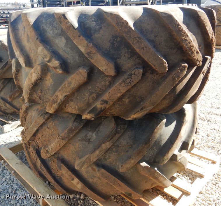 image for item LT9637 (2) Michelin 620/70R26 tires and wheels