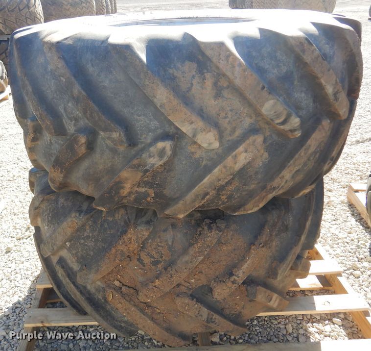 image for item LT9637 (2) Michelin 620/70R26 tires and wheels