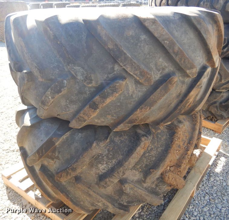 image for item LT9637 (2) Michelin 620/70R26 tires and wheels