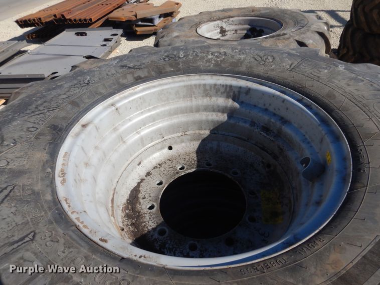 image for item LT9637 (2) Michelin 620/70R26 tires and wheels