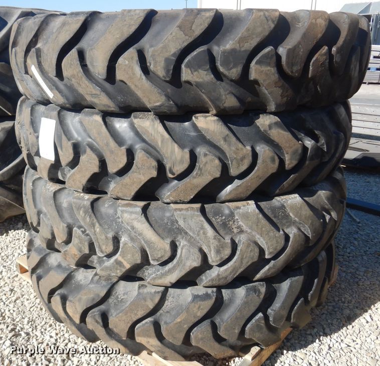 image for item LT9638 (4) Titan 380/90R46 tires and wheels