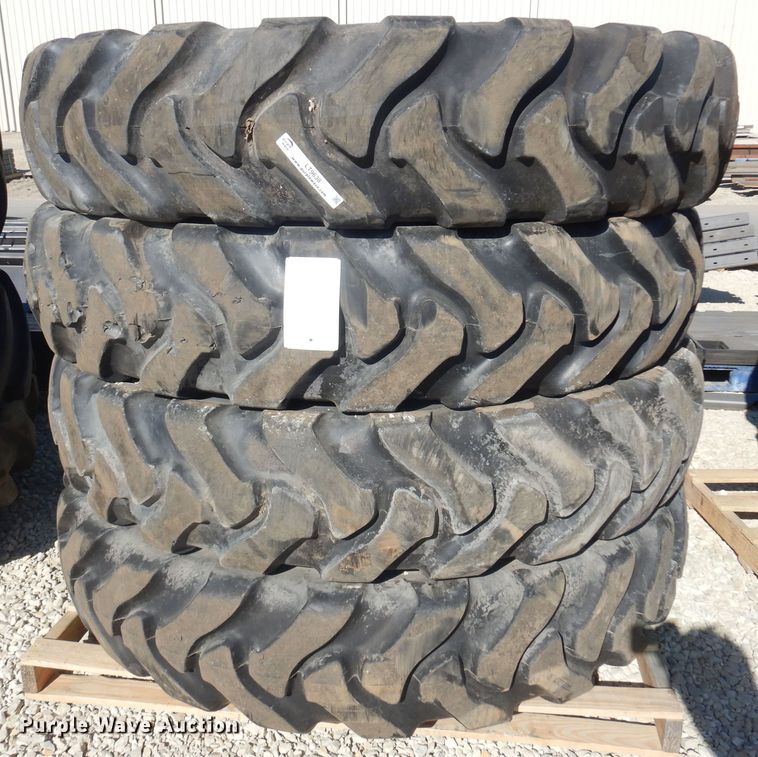image for item LT9638 (4) Titan 380/90R46 tires and wheels