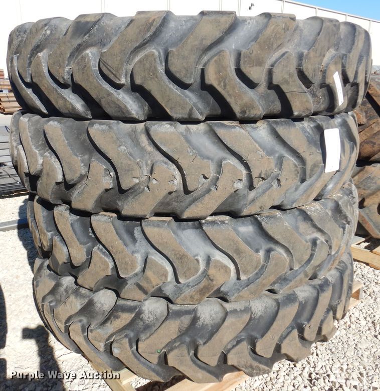 image for item LT9638 (4) Titan 380/90R46 tires and wheels