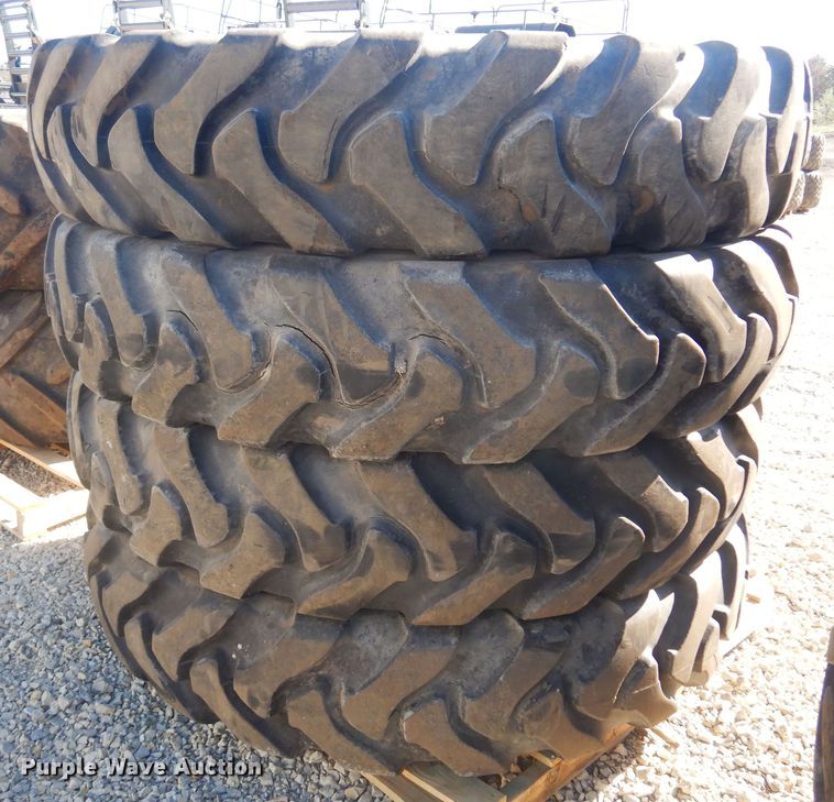 image for item LT9638 (4) Titan 380/90R46 tires and wheels