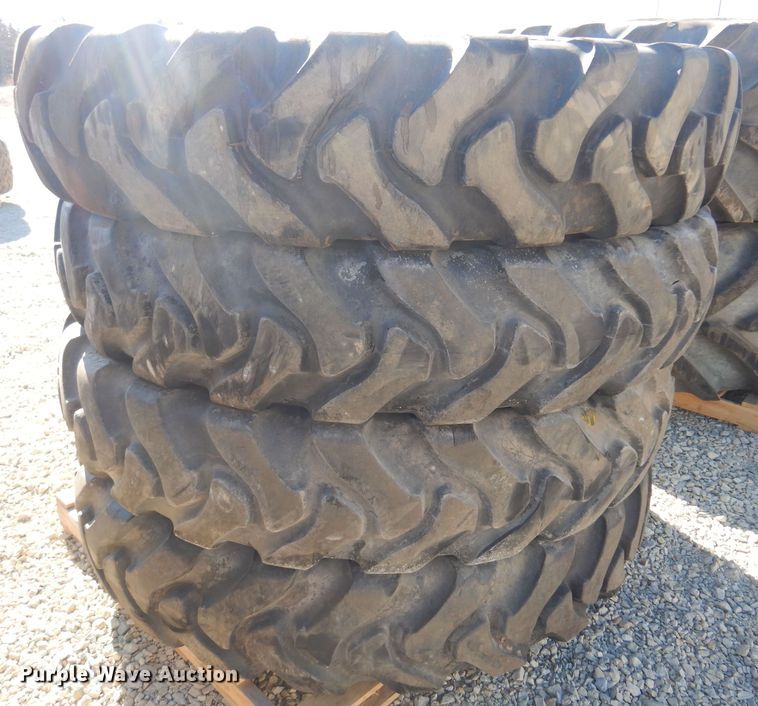 image for item LT9638 (4) Titan 380/90R46 tires and wheels