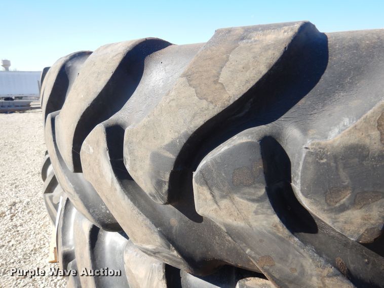 image for item LT9638 (4) Titan 380/90R46 tires and wheels