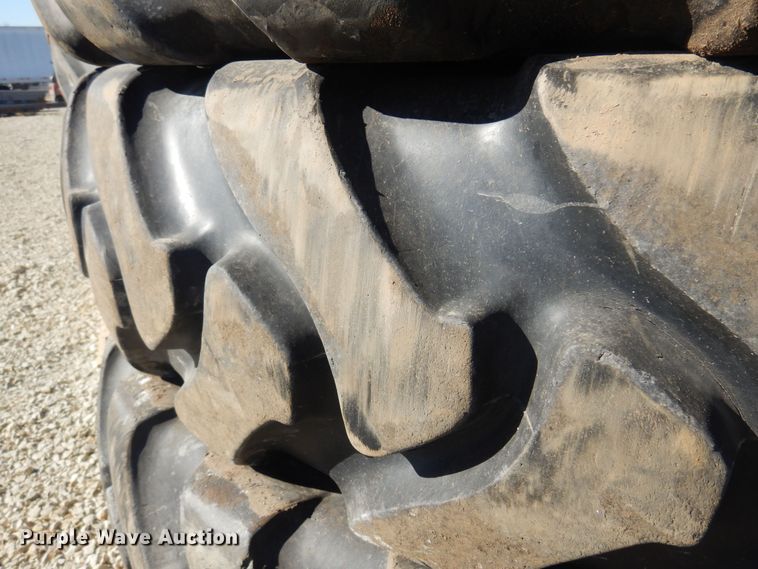 image for item LT9638 (4) Titan 380/90R46 tires and wheels