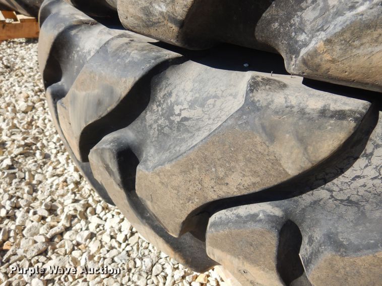 image for item LT9638 (4) Titan 380/90R46 tires and wheels