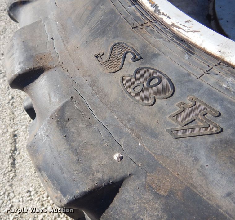 image for item LT9638 (4) Titan 380/90R46 tires and wheels