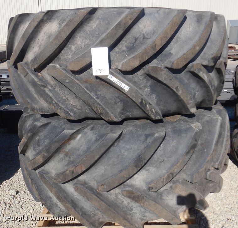 image for item LT9639 (2) Michelin 800/70R38 tires and wheels