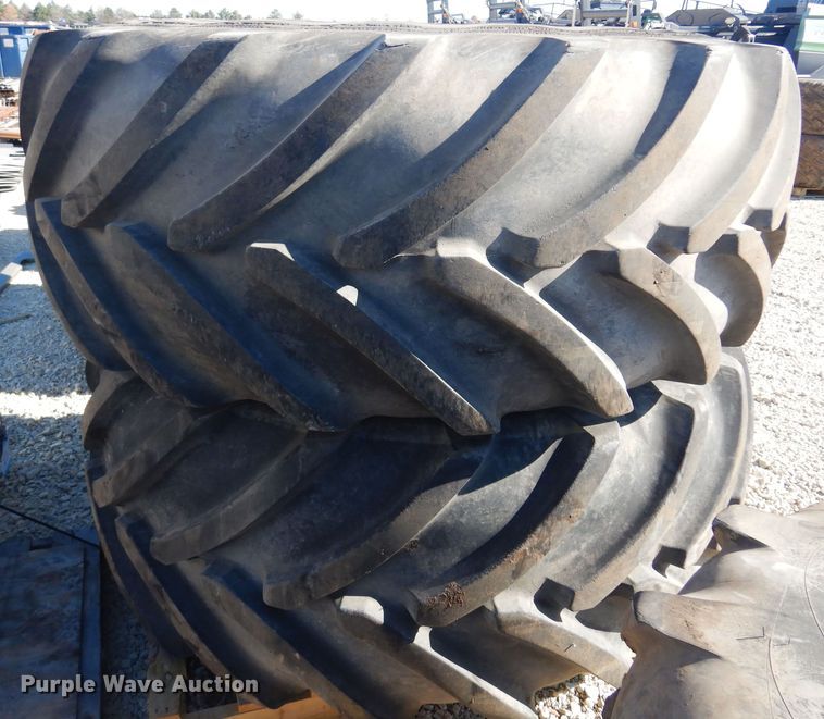 image for item LT9639 (2) Michelin 800/70R38 tires and wheels