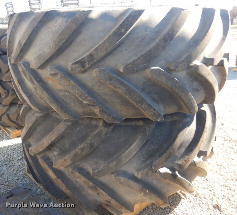 image for item LT9639 (2) Michelin 800/70R38 tires and wheels