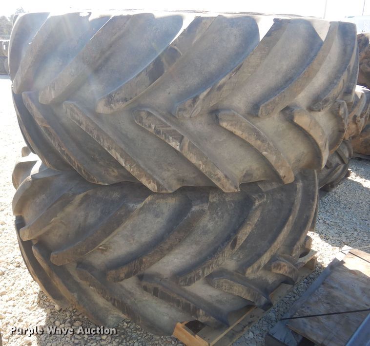 image for item LT9639 (2) Michelin 800/70R38 tires and wheels
