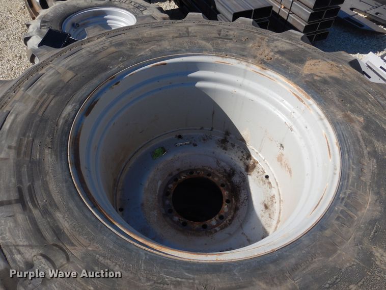 image for item LT9639 (2) Michelin 800/70R38 tires and wheels