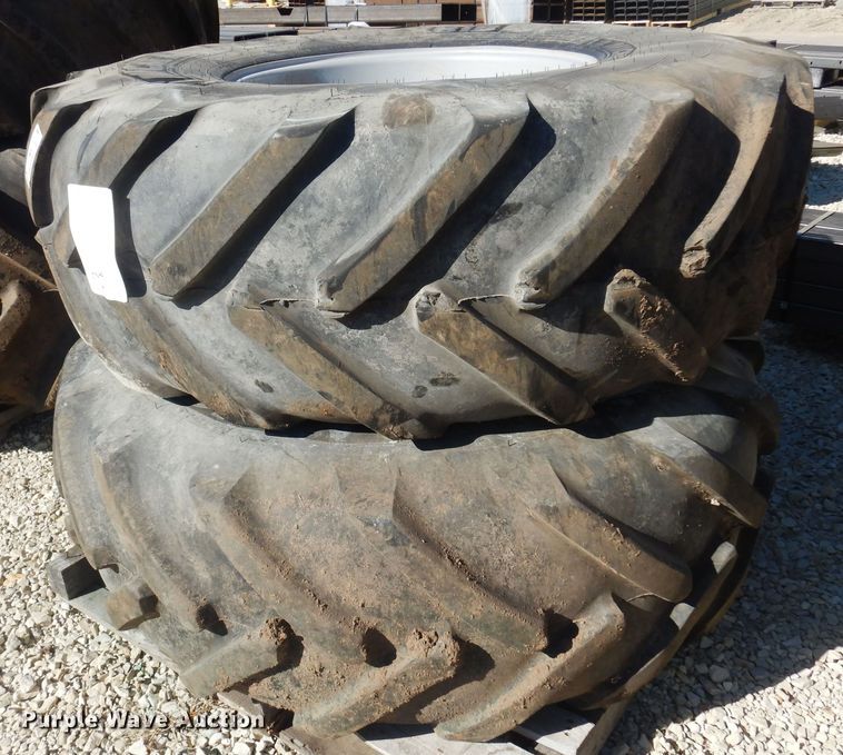 image for item LT9640 (2) Michelin 520/80R26 tires and wheels