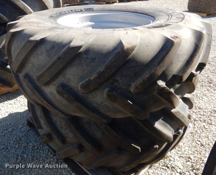 image for item LT9640 (2) Michelin 520/80R26 tires and wheels