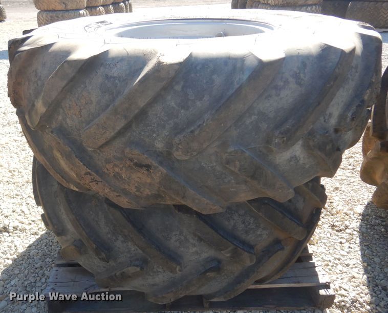 image for item LT9640 (2) Michelin 520/80R26 tires and wheels