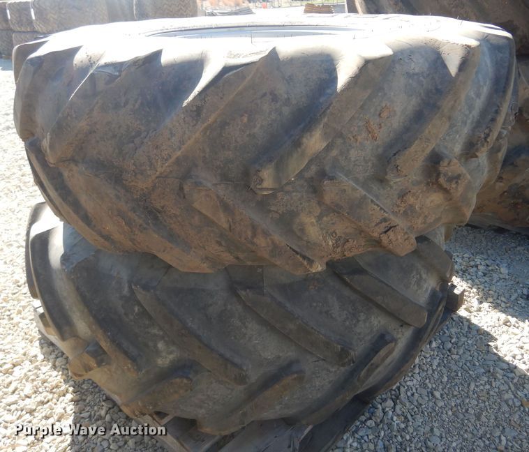 image for item LT9640 (2) Michelin 520/80R26 tires and wheels