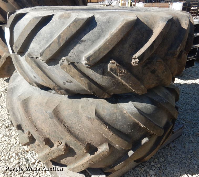 image for item LT9640 (2) Michelin 520/80R26 tires and wheels