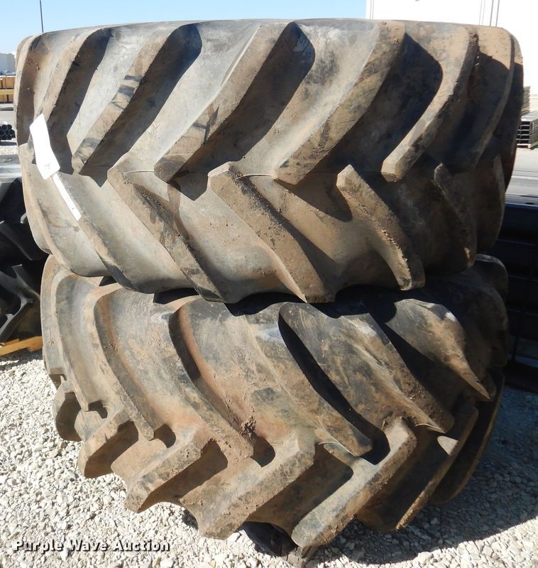 image for item LT9641 (2) Goodyear 800/65R32 tires and wheels