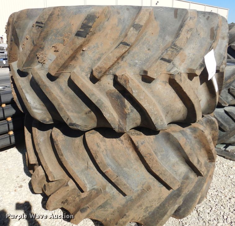 image for item LT9641 (2) Goodyear 800/65R32 tires and wheels