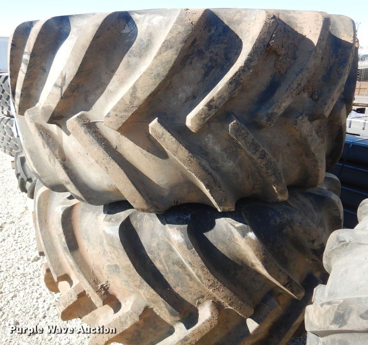 image for item LT9641 (2) Goodyear 800/65R32 tires and wheels