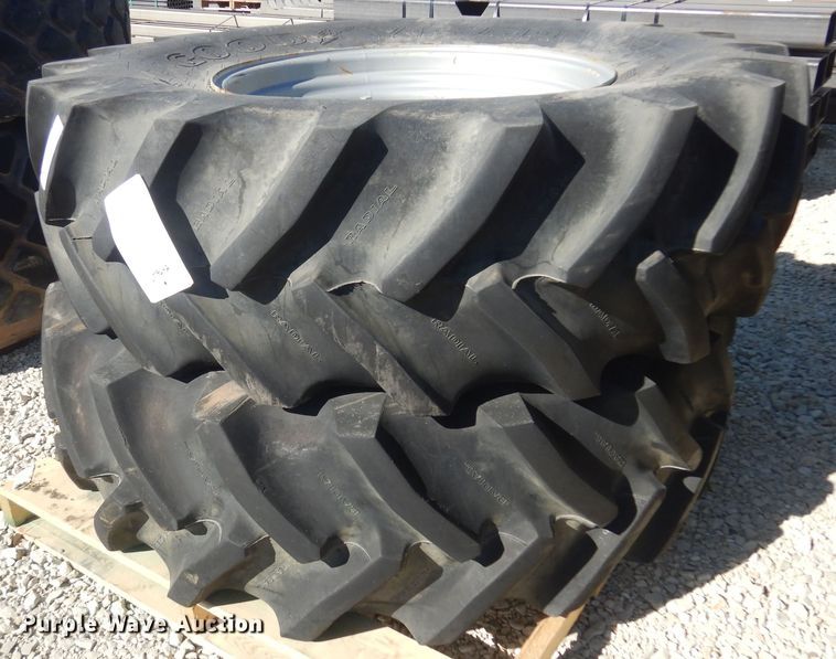 image for item LT9642 (2) Goodyear 18.4R30 tires and wheels