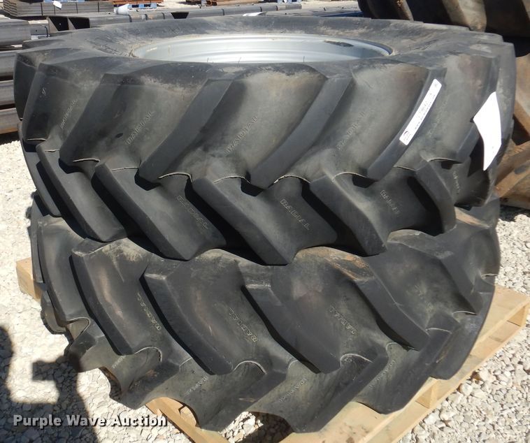 image for item LT9642 (2) Goodyear 18.4R30 tires and wheels