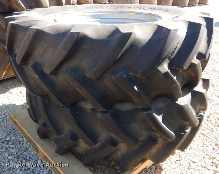 image for item LT9642 (2) Goodyear 18.4R30 tires and wheels