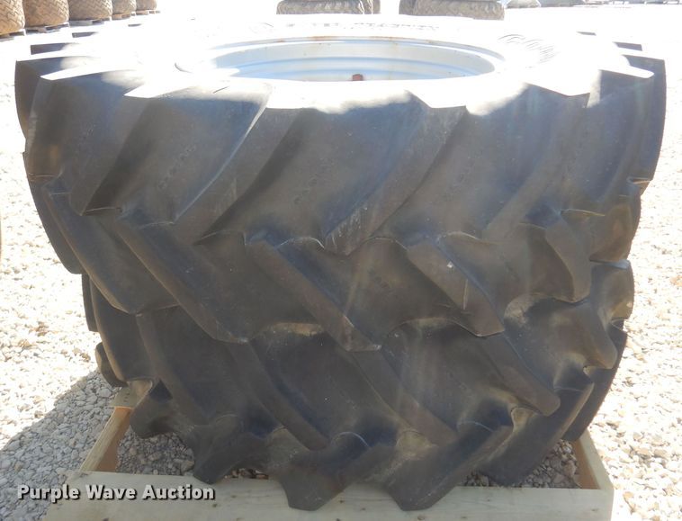 image for item LT9642 (2) Goodyear 18.4R30 tires and wheels