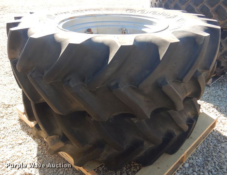image for item LT9642 (2) Goodyear 18.4R30 tires and wheels