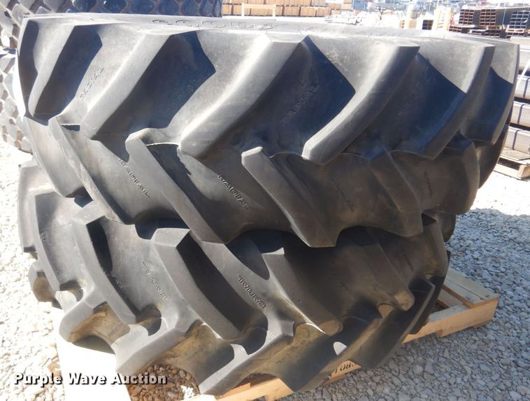 image for item LT9642 (2) Goodyear 18.4R30 tires and wheels