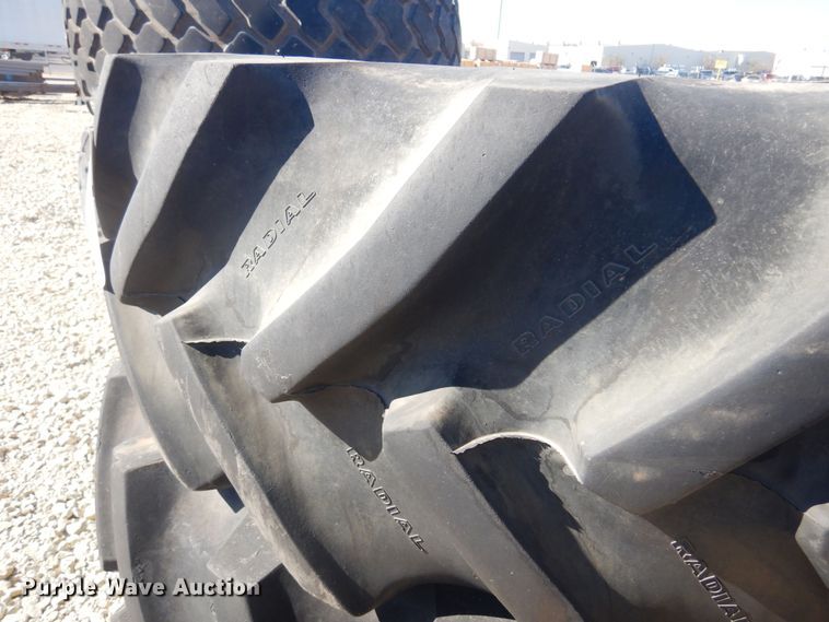 image for item LT9642 (2) Goodyear 18.4R30 tires and wheels