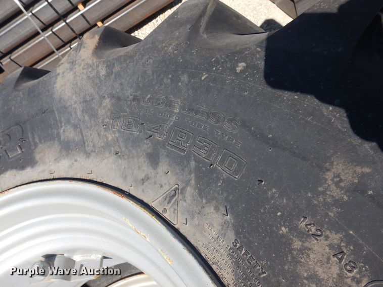 image for item LT9642 (2) Goodyear 18.4R30 tires and wheels