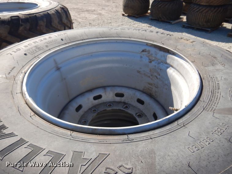 image for item LT9647 (2) Alliance 710/50R26.5 tires and wheels