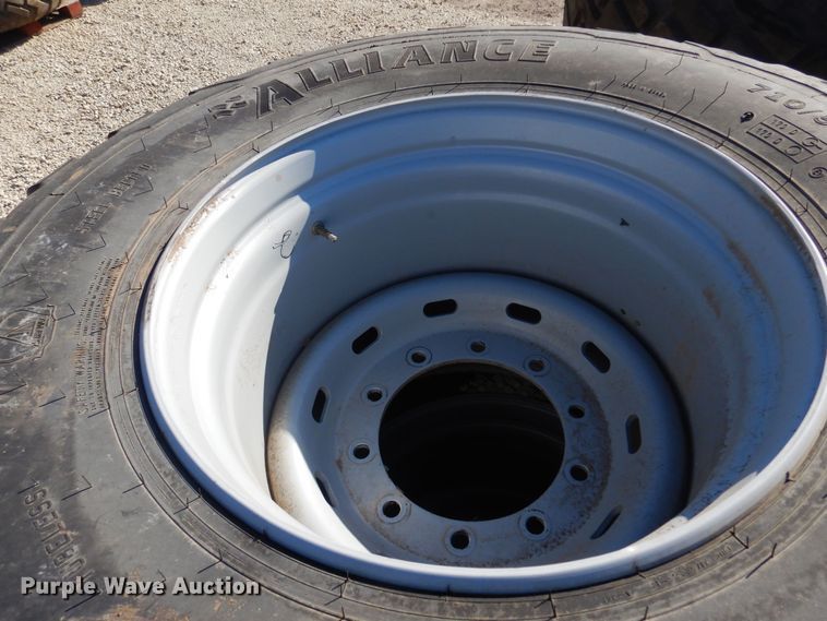 image for item LT9648 (2) Alliance 710/50R26.5 tires and wheels