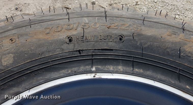 image for item LT9651 (2) Alliance 700 /50-22.5 tires and wheels