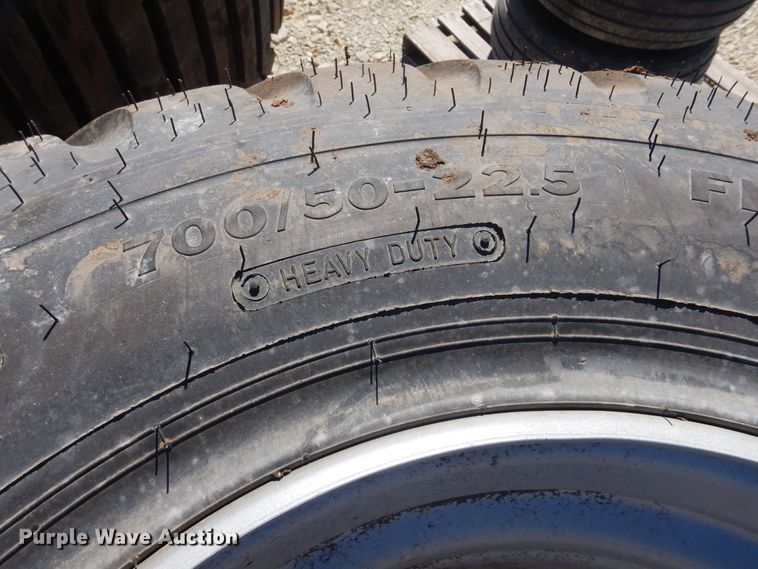 image for item LT9652 (2) Alliance 700/50-22.5 tires and wheels